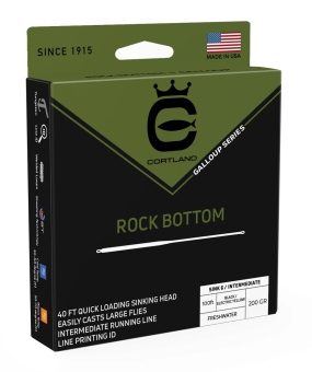 Cortland Galloup Rock Bottom Fliegenschnur Schwarz/Hellblau WF7-8SI WF7-8SI