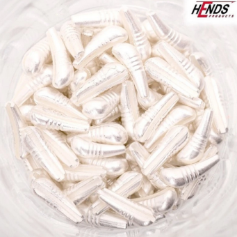 Hends Tungsten Nymph Body in Siber 3,6 mm = 1,00 gr - für Hakengröße 10