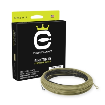 Cortland Streamer Sink Tip 10 T6 Fliegenschnur Schwarz/Olive WF5SF