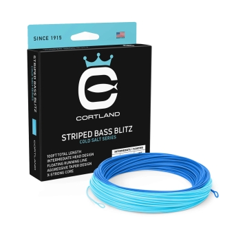 Cortland Striped Bass Blitz Fliegenschnur Eisblau/Hellblau WF7IF